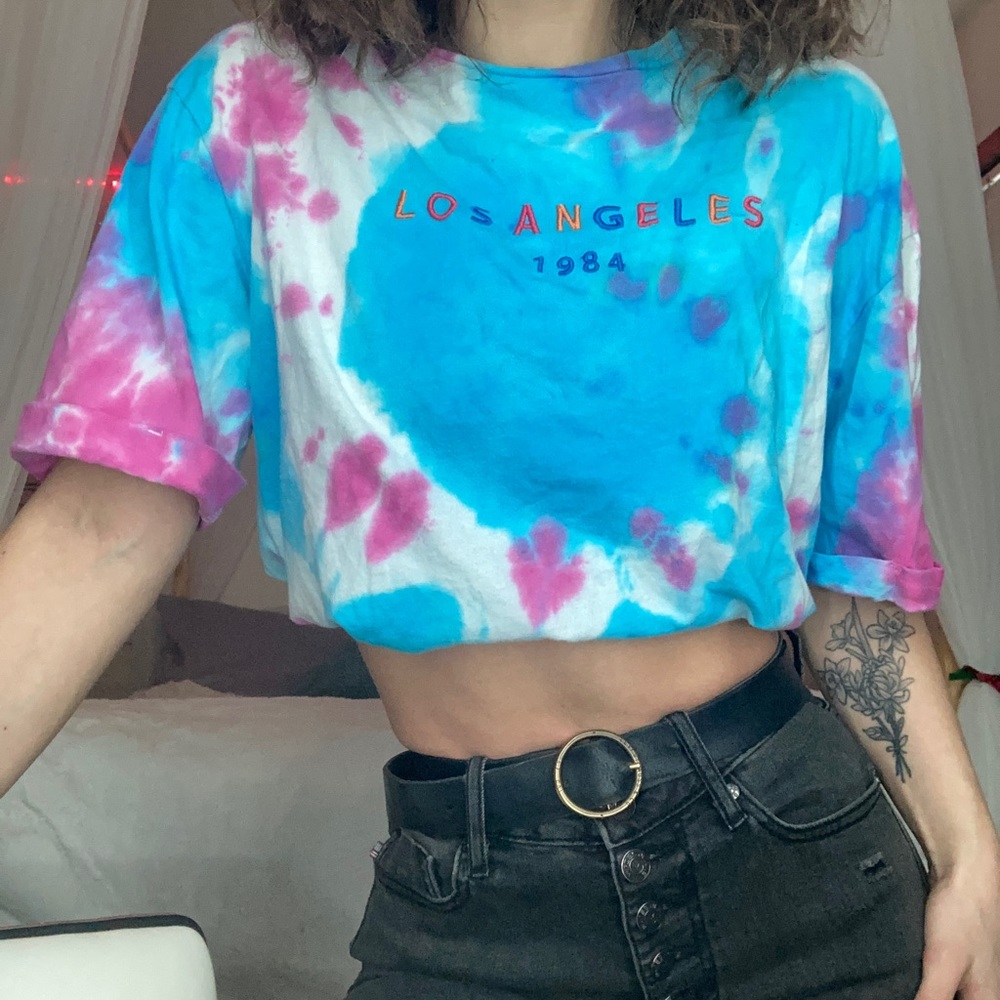 Los Angeles tie dye tshirt